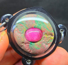 Blessing Loop Ohm Ruby Nara 3,  Phra Kruba Krissana Intawanno, Wat Asom Suan, Nakhon Ratchasima