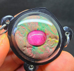 BlessingBuddha.Com Loop Ohm Ruby Nara 3,  Phra Kruba Krissana Intawanno, Wat Asom Suan, Nakhon Ratchasima